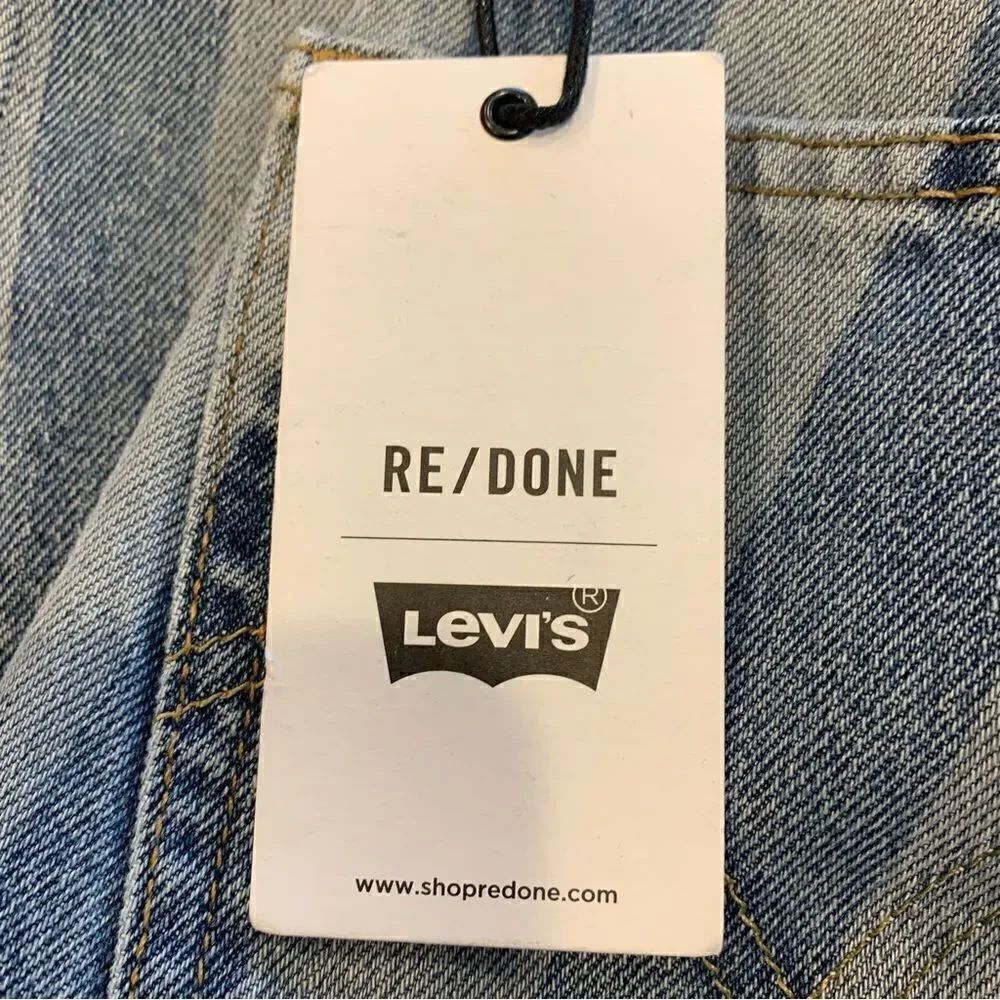 RE/DONE|Levi’s 70’s Straight Jeans with Indigo Stripes Size 25 - Picture 11 of 14